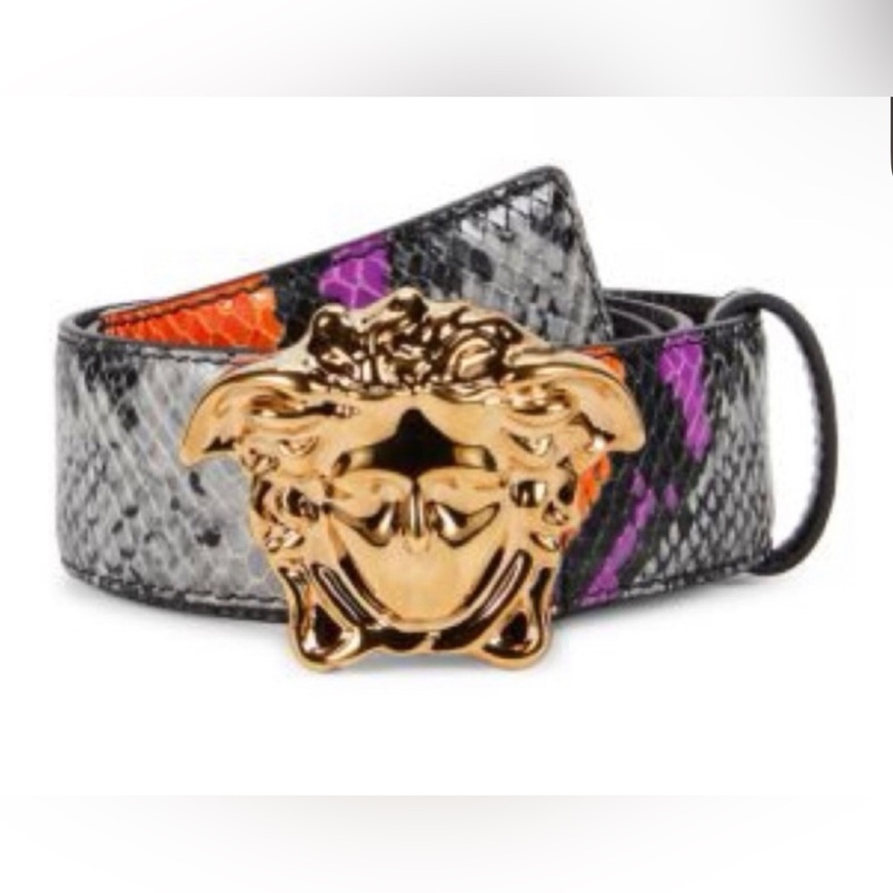 Versace Leather Medusa Belt 💞